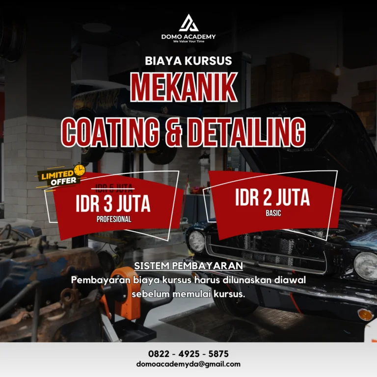 Kursus Mekanik Coating Detailing Mobil Domo Academy Indonesia Kursus Mekanik Coating Detailing Mobil Domo Academy Indonesia