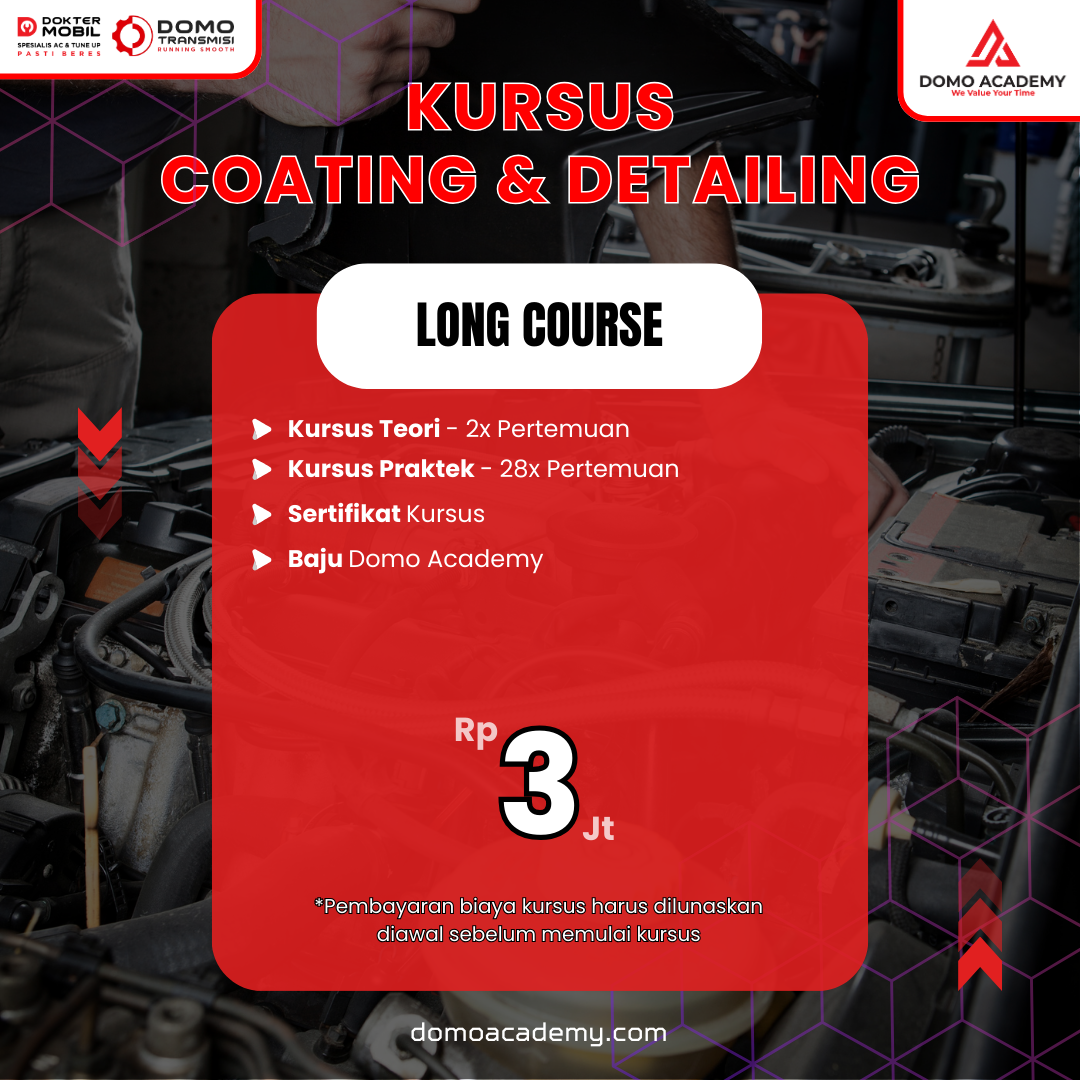 Kursus Mekanik Coating Detailing Mobil Domo Academy Indonesia